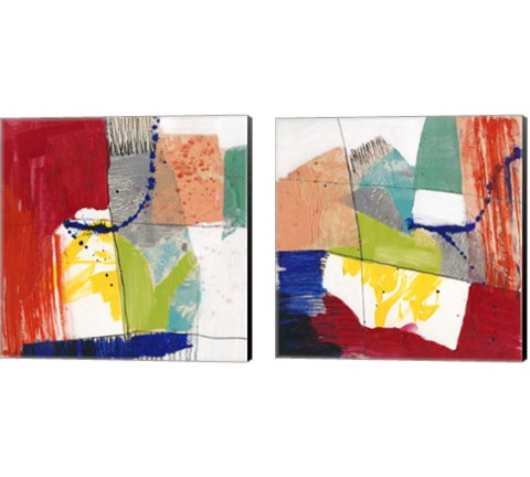 Bright Composition 2 Piece Canvas Print Set by Jennifer Goldberger