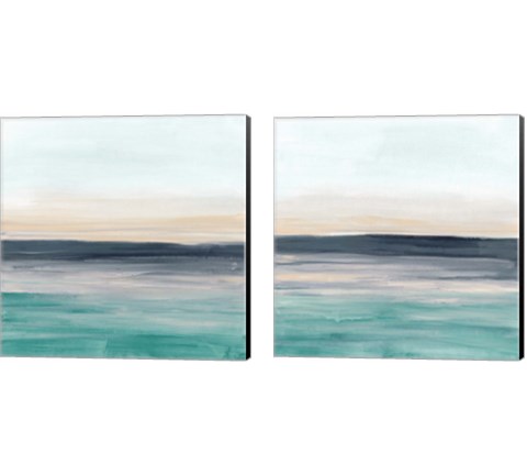 Sea Rise 2 Piece Canvas Print Set by June Erica Vess