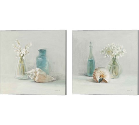 Light Lily of the Valley Spa 2 Piece Canvas Print Set by Danhui Nai