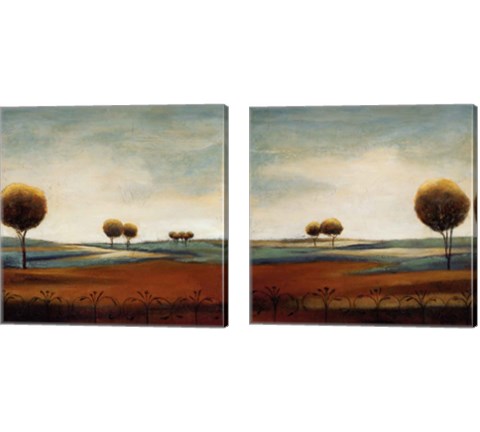 Tranquil Plains 2 Piece Canvas Print Set by Ursula Salemink-Roos