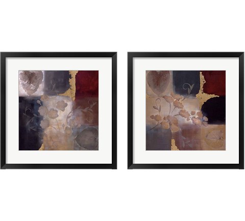 Autumn Accent Floral 2 Piece Framed Art Print Set by Laurie Maitland