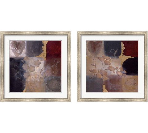 Autumn Accent Floral 2 Piece Framed Art Print Set by Laurie Maitland