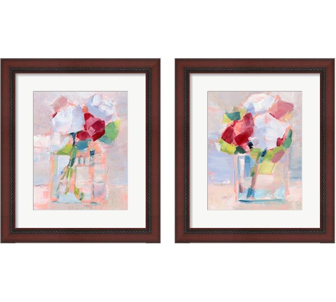 Abstract Flowers in Vase 2 Piece Framed Art Print Set by Ethan Harper