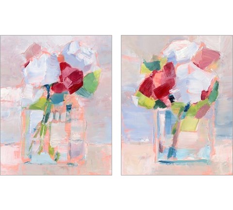 Abstract Flowers in Vase 2 Piece Art Print Set by Ethan Harper