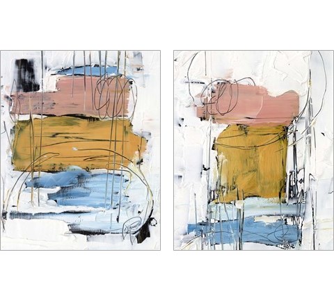 Stacked Together 2 Piece Art Print Set by Ethan Harper