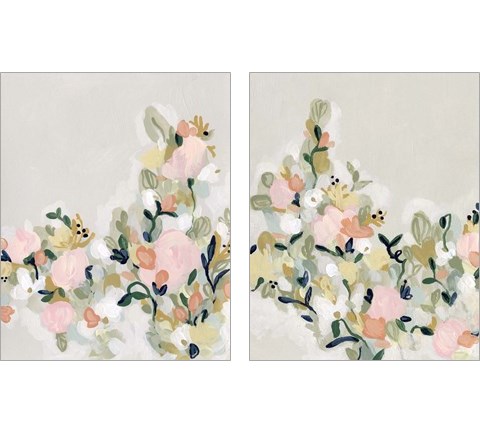 Blushing Blooms 2 Piece Art Print Set by June Erica Vess
