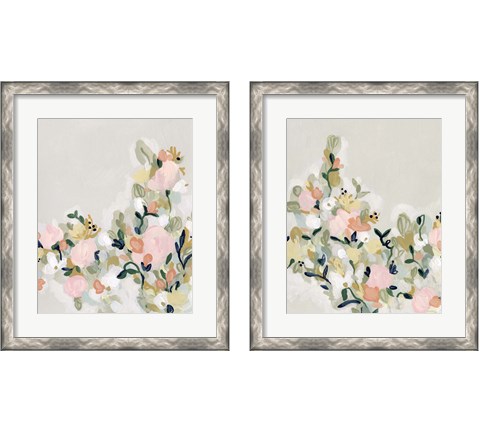 Blushing Blooms 2 Piece Framed Art Print Set by June Erica Vess