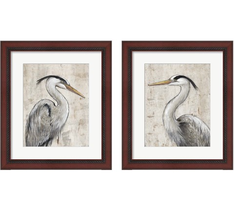 Grey Heron 2 Piece Framed Art Print Set by Timothy O'Toole
