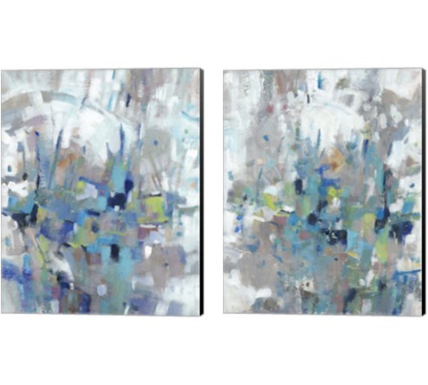 Edgy Blues 2 Piece Canvas Print Set by Timothy O'Toole