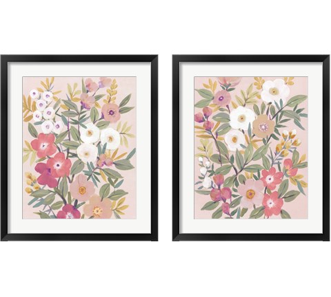 Pretty Pink Floral 2 Piece Framed Art Print Set by Timothy O'Toole