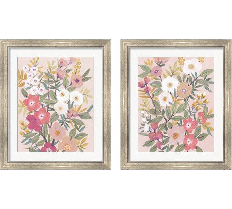 Pretty Pink Floral 2 Piece Framed Art Print Set by Timothy O'Toole