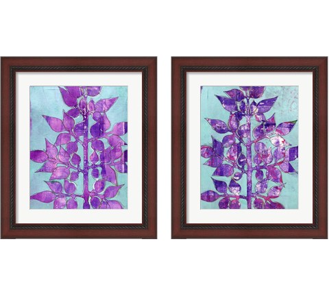 Purple Planta 2 Piece Framed Art Print Set by Regina Moore
