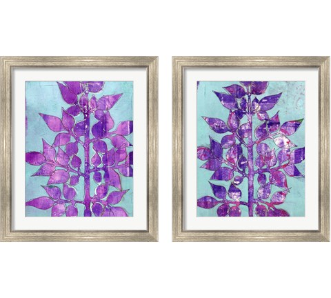 Purple Planta 2 Piece Framed Art Print Set by Regina Moore
