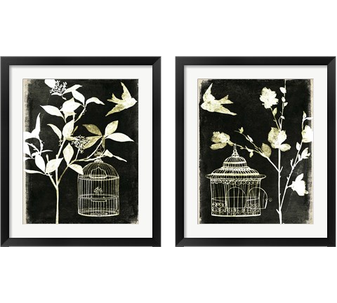 Branch & Bird 2 Piece Framed Art Print Set by Melissa Wang