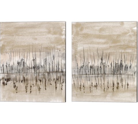 Marshline Reflection 2 Piece Canvas Print Set by Jennifer Goldberger