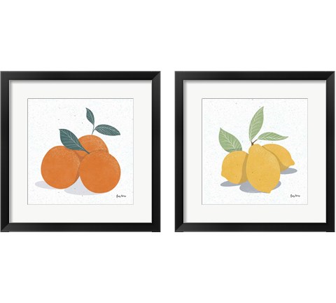 Fruity Cocktails 2 Piece Framed Art Print Set by Becky Thorns