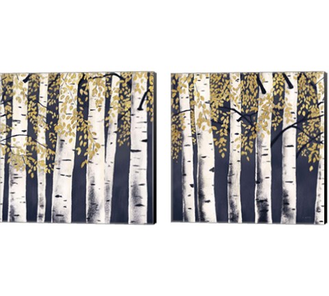 Fresh Forest Indigo 2 Piece Canvas Print Set by James Wiens