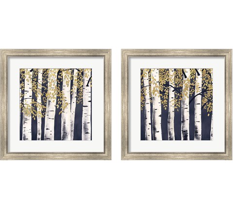 Fresh Forest Indigo 2 Piece Framed Art Print Set by James Wiens