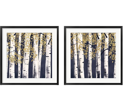 Fresh Forest Indigo 2 Piece Framed Art Print Set by James Wiens