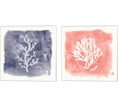 Water Coral Cove 2 Piece Canvas Print Set by Lisa Audit