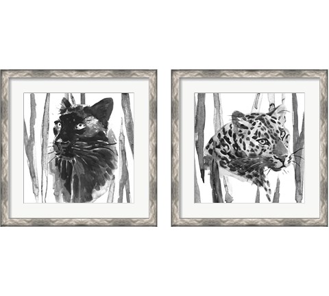 Still Cat 2 Piece Framed Art Print Set by Annie Warren