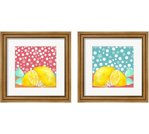 Lemon Inspiration 2 Piece Framed Art Print Set by Larisa Hernandez