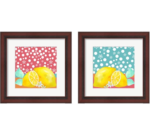 Lemon Inspiration 2 Piece Framed Art Print Set by Larisa Hernandez