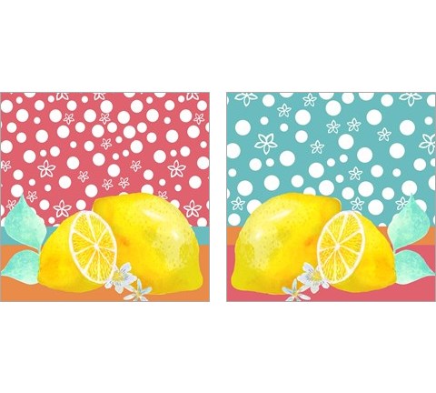 Lemon Inspiration 2 Piece Art Print Set by Larisa Hernandez