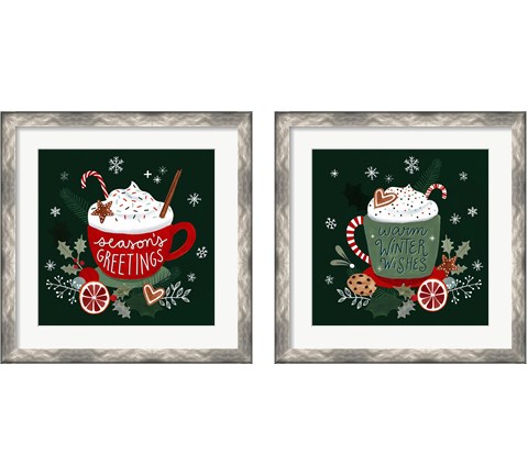 Christmas Comforts 2 Piece Framed Art Print Set by Victoria Borges