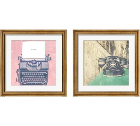 Vintage Office 2 Piece Framed Art Print Set by Thomas Brown