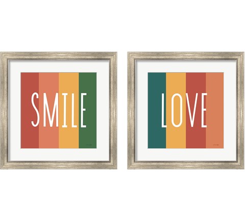 Love & Smile 2 Piece Framed Art Print Set by Ann Kelle