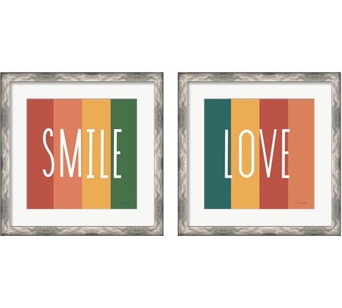 Love & Smile 2 Piece Framed Art Print Set by Ann Kelle