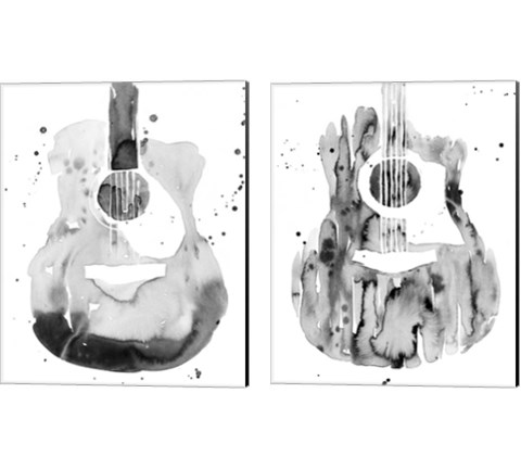 Guitar Flow 2 Piece Canvas Print Set by Annie Warren
