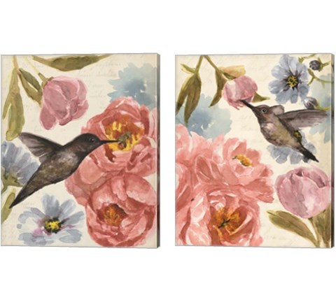 Nectar's Sip 2 Piece Canvas Print Set by Annie Warren