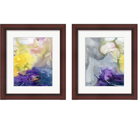 Floating Colors 2 Piece Framed Art Print Set by Joyce Combs