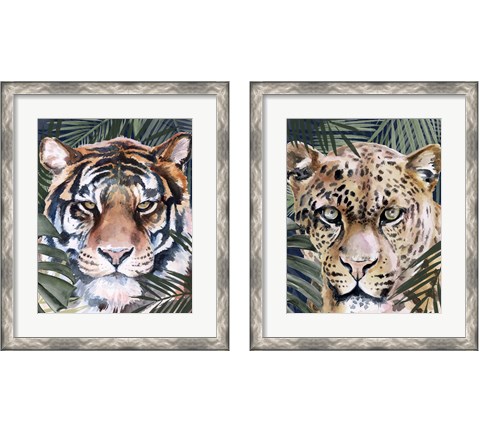 Jungle Cat 2 Piece Framed Art Print Set by Jennifer Parker