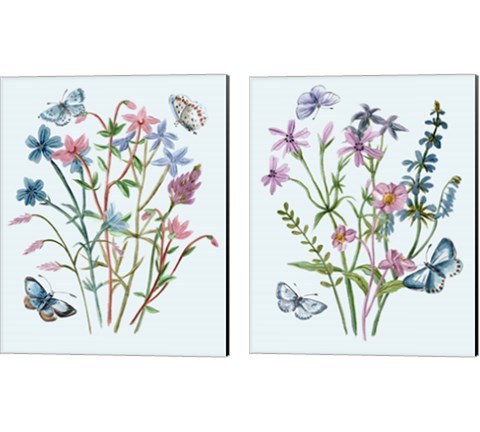 Wildflowers Arrangements 2 Piece Canvas Print Set by Melissa Wang