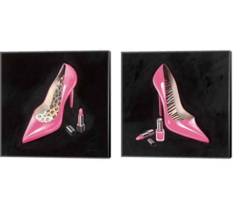 The Pink Shoe 2 Piece Canvas Print Set by Marco Fabiano