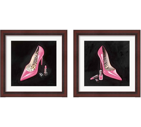 The Pink Shoe 2 Piece Framed Art Print Set by Marco Fabiano