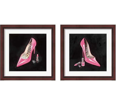 The Pink Shoe 2 Piece Framed Art Print Set by Marco Fabiano
