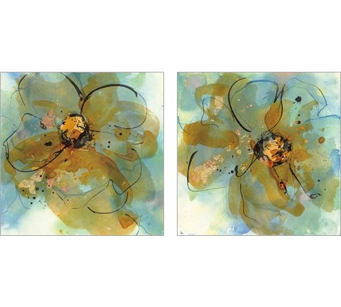 Amber and Leaf 2 Piece Art Print Set by Chris Paschke