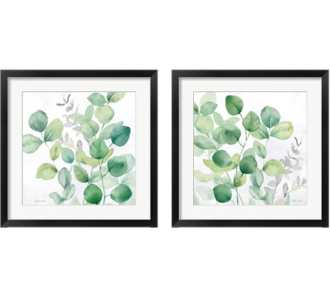 Eucalyptus Leaves 2 Piece Framed Art Print Set by Cynthia Coulter
