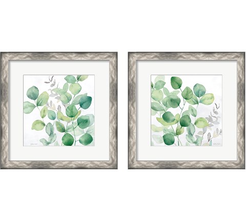 Eucalyptus Leaves 2 Piece Framed Art Print Set by Cynthia Coulter
