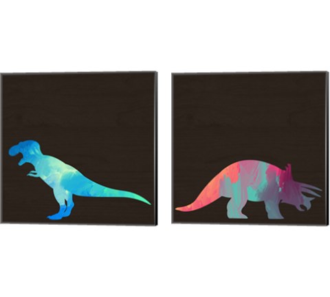 Dino 2 Piece Canvas Print Set by Valerie Wieners