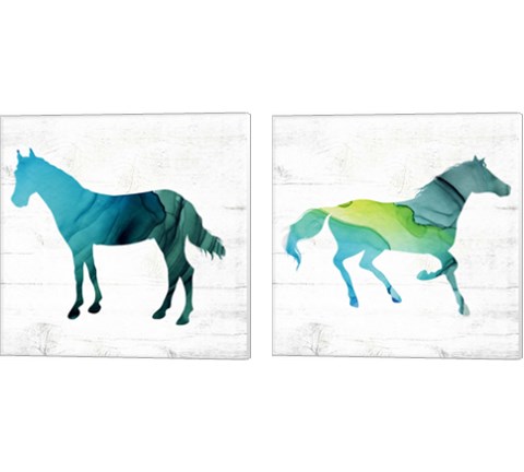 Horse 2 Piece Canvas Print Set by Valerie Wieners