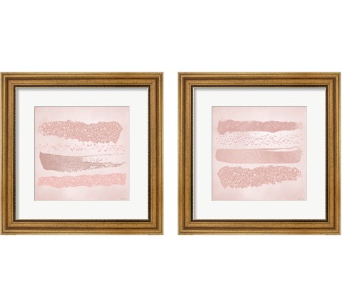 Pink Glitter 2 Piece Framed Art Print Set by Bluebird Barn