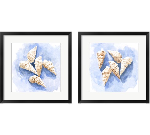 Shell Impressions 2 Piece Framed Art Print Set by Emma Caroline