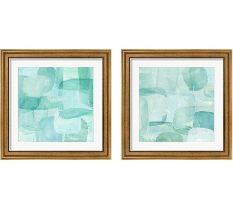 Sea Glass Reflection 2 Piece Framed Art Print Set by Annie Warren