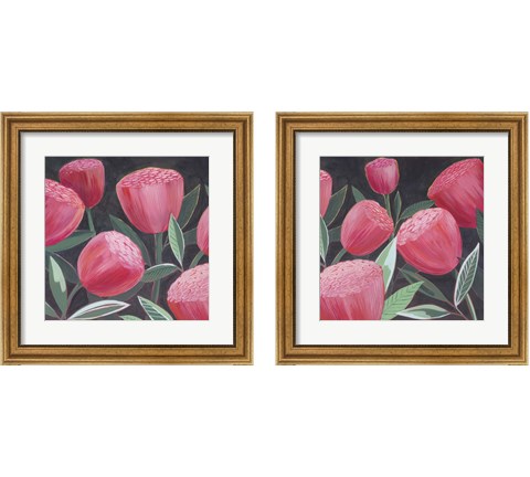 Blush Blossoms 2 Piece Framed Art Print Set by Grace Popp