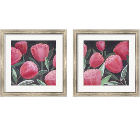 Blush Blossoms 2 Piece Framed Art Print Set by Grace Popp